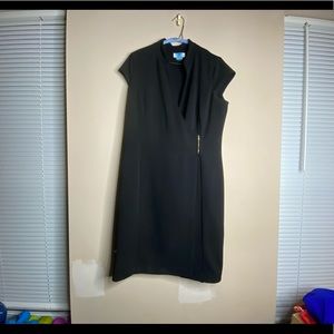 Calvin Klein suit/work dress with side gold clasp